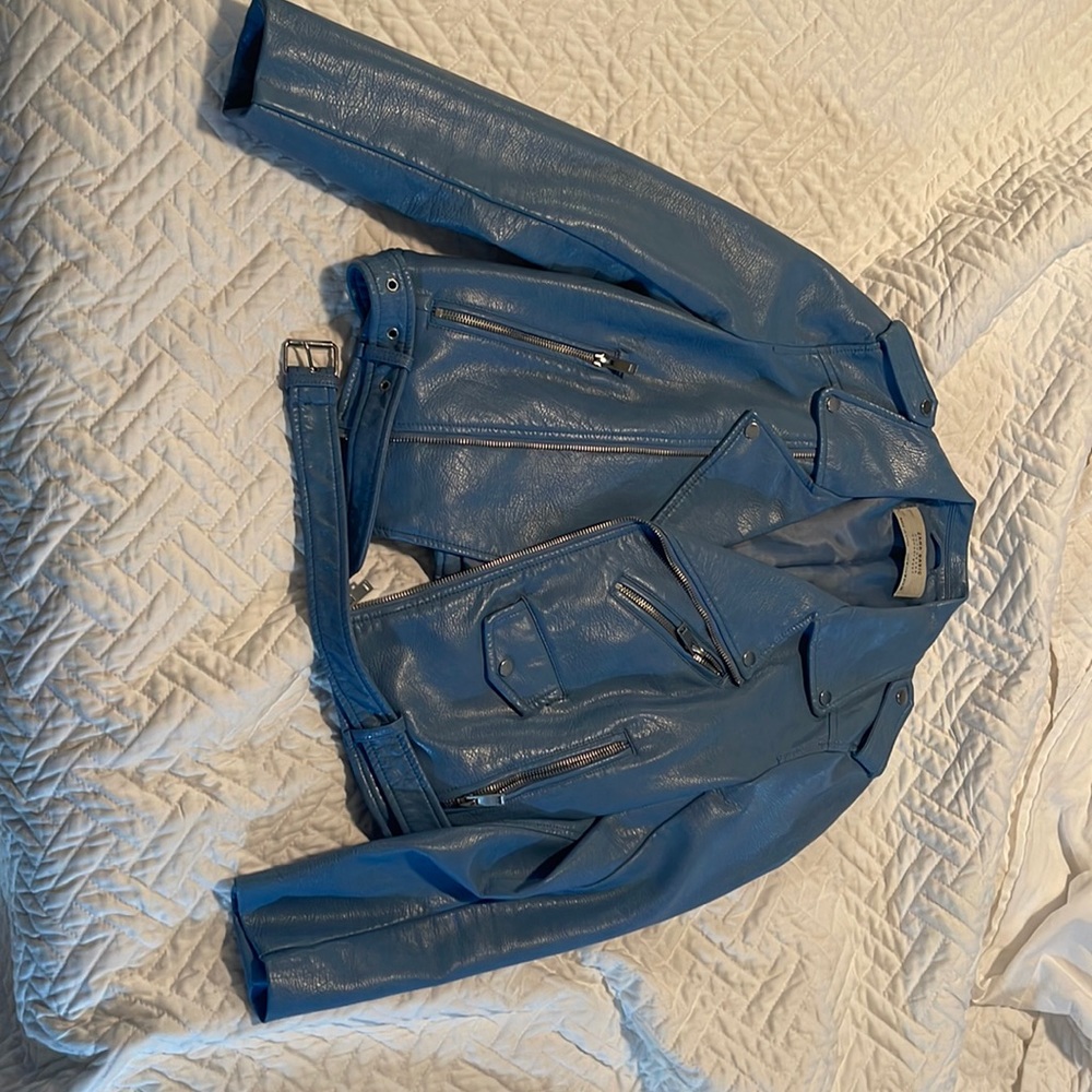 Zara Outerwear - Faux Leather moto Jacket